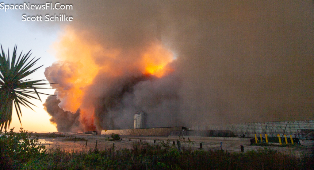 Sequence Of Close Up Remote Camera Images SpaceX Starship Liftoff
