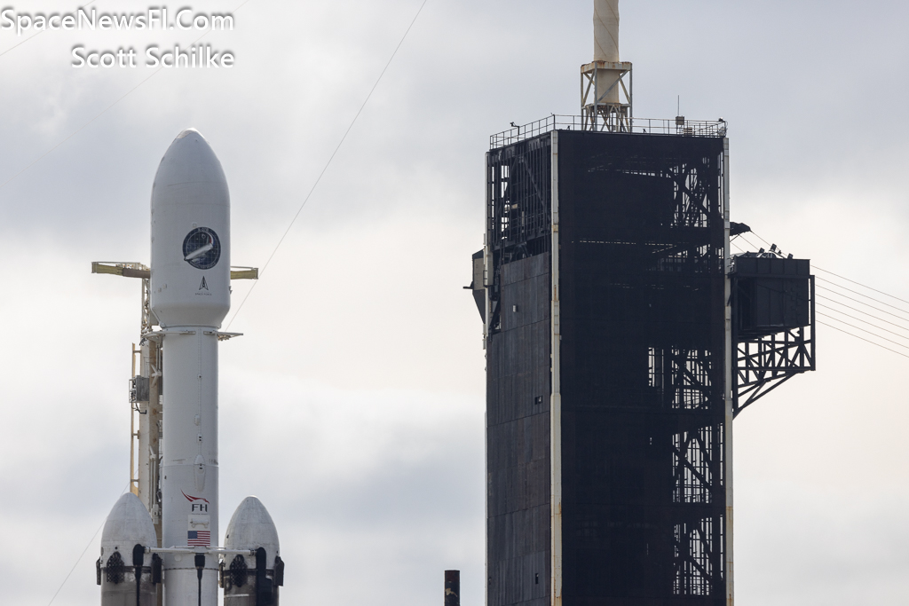 SpaceX 9th Falcon Heavy USSF-52 Poised For Liftoff