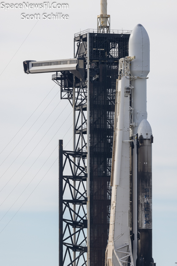 SpaceX 9th Falcon Heavy USSF-52 Poised For Liftoff