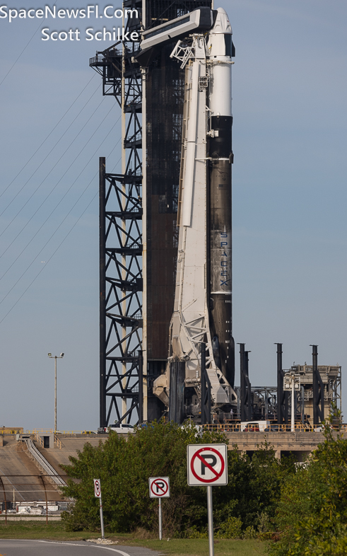 SpaceX Axiom 3 Crewed Mission Before Scrub Attempt Was Announced On 1-17-24