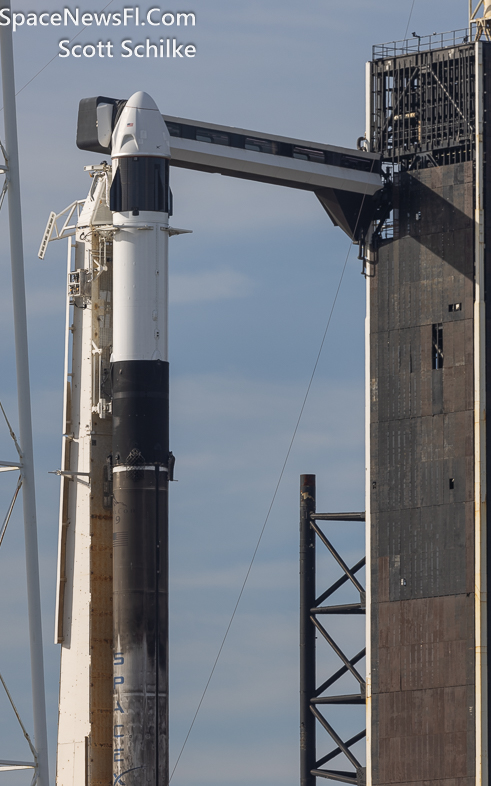 SpaceX Axiom 3 Crewed Mission Before Scrub Attempt Was Announced On 1-17-24