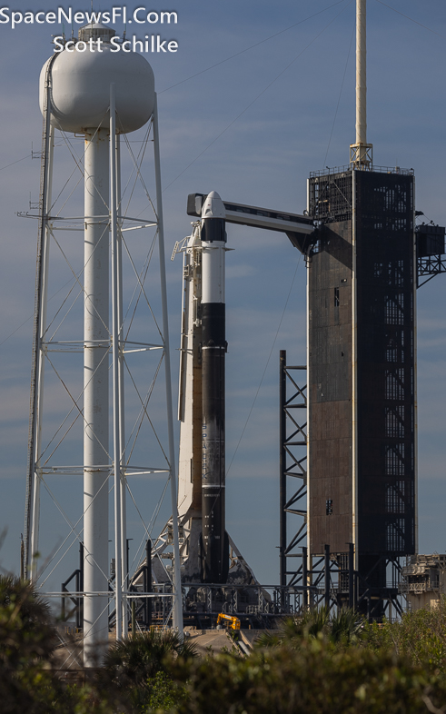 SpaceX Axiom 3 Crewed Mission Before Scrub Attempt Was Announced On 1-17-24
