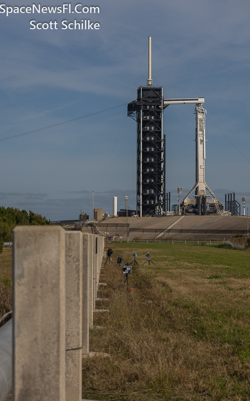 SpaceX Axiom 3 Crewed Mission Before Scrub Attempt Was Announced On 1-17-24